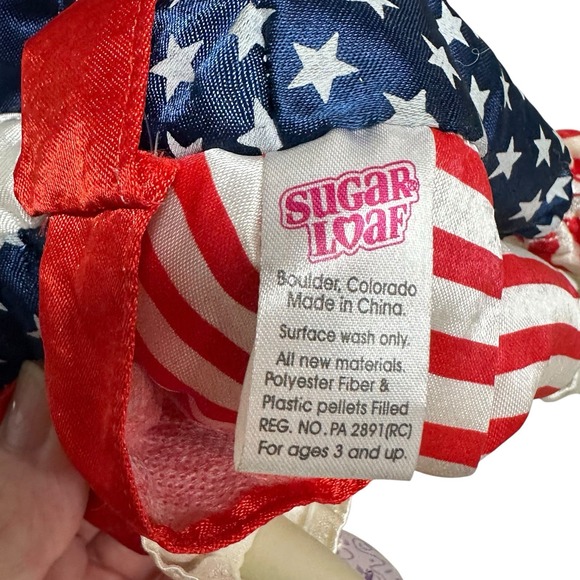 NWT Sugar Loaf Classiques Doll Harlequin Jester Porcelain 10" USA American Flag - Picture 4 of 6